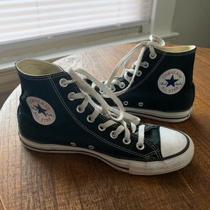 black high top converse